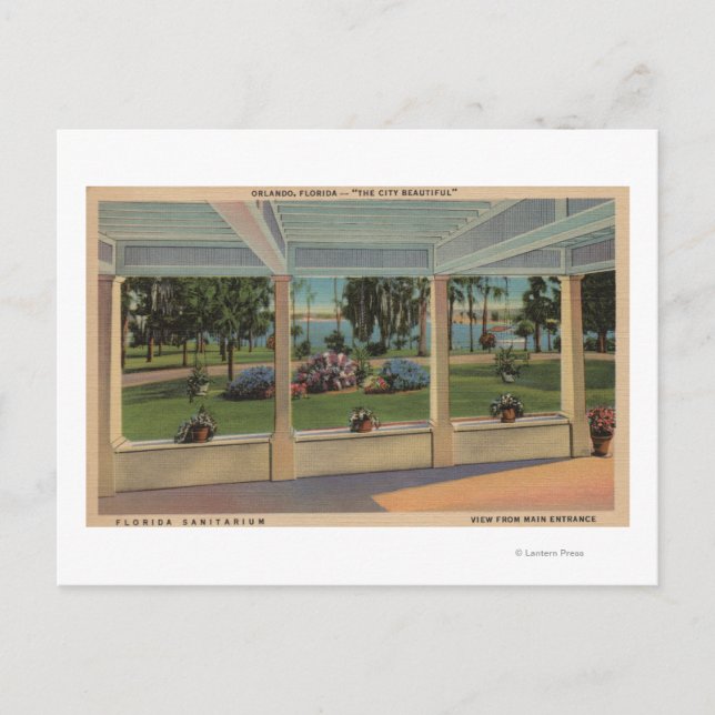 Cartão Postal Orlando, Flórida - Outdoor View, Flórida (Frente)