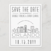 Orlando, Florida | Skyline Estilizado Salvar a Dat