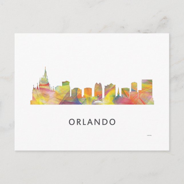 CARTÃO POSTAL ORLANDO, FLORIDA SKYLINE WB1 - (Frente)