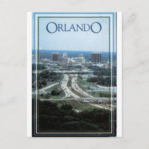 Cartão Postal Orlando Flórida Vista de retrato da paisagem urban