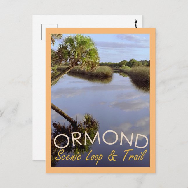 Cartão Postal Ormond Scenic Loop e Trail Postcard (Frente/Verso)