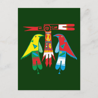Cartão Postal Ornament Indianer Native American