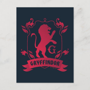 Cartão Postal Ornamentado GRYFFINDOR™ House Crest