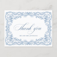 Ornamentado Renascentista Casamento Azul Dusty