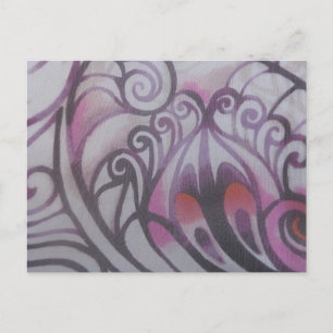 Cartão Postal Ornamente em lila