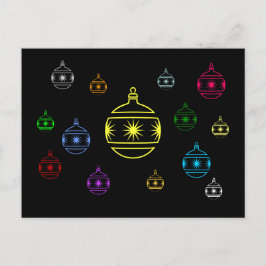 cartão postal - Ornamentos de Férias