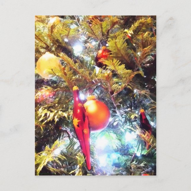 Cartão Postal Ornamentos Iluminantes (Frente)