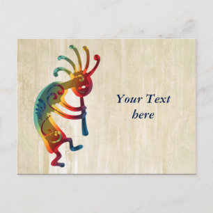 Cartão Postal Ornamentos KOKOPELLI + suas ideias