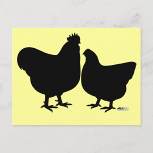Cartão Postal Orpington Silhouette