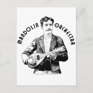 Cartão Postal Orquestra Mandolin