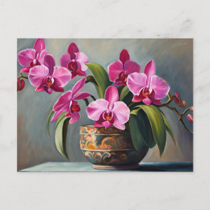 Cartão Postal Orquídea Rosa Florindo Planta