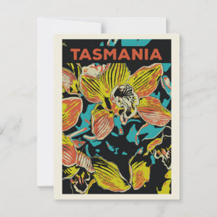 Cartão Postal Orquídeas da Tasmânia, Austrália