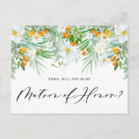 Orquídeas & Kumquats Você Será Minha Dama de Honra