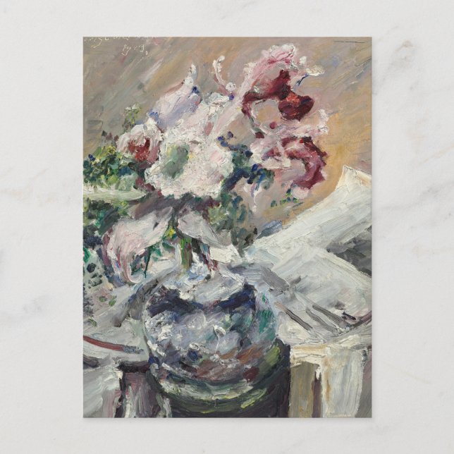Cartão Postal Orquídeas | Lovis Corinth (Frente)