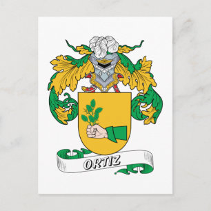 Cartão Postal Ortiz Family Crest