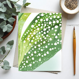 Cartão Postal Orvalho da Manhã | Aquarela Botânica Moderna