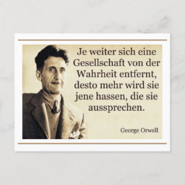 Cartão Postal orwell wahrheit aussprache motivation