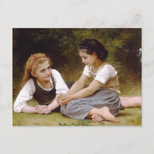 Cartão Postal Os 1882 de Bouguereau os noisettes de Les dos