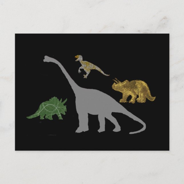 Cartão Postal Os 4 Dinos (Frente)