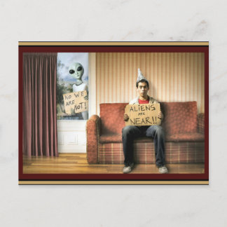 Cartão Postal Os aliens estão próximos -