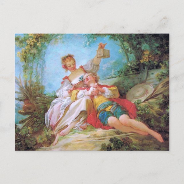 Cartão Postal Os Amantes Felizes (Frente)