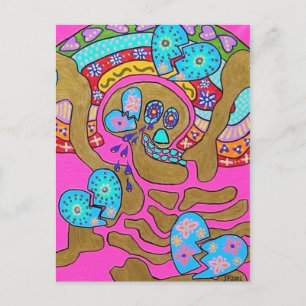 Cartão Postal Os Amantes Partiram Corações E Lágrimas Dia Dos Mo