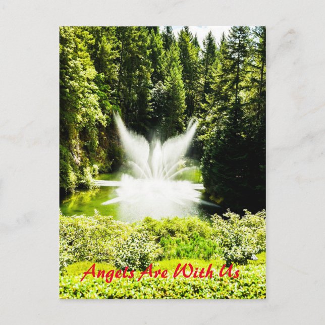 Cartão Postal Os Angels do Cartão-Postal estão conosco (Frente)