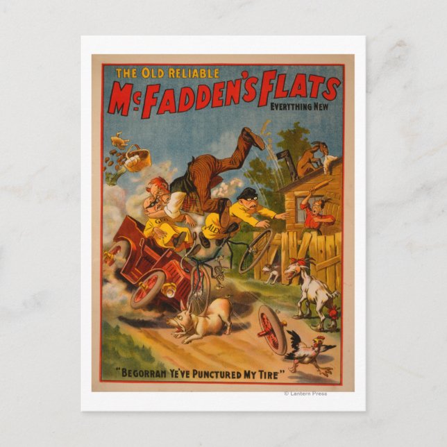 Cartão Postal Os antigos Apartamentos confiáveis do McFadden tud (Frente)