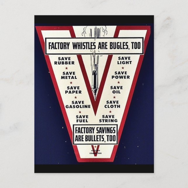 Cartão Postal Os Assobios De Fábrica Também São Escaramuças (Frente)