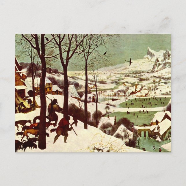 Cartão Postal Os Caçadores na Neve - 1565 (Frente)