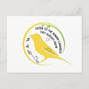 Cartão Postal Os Canários Humanos Já Sabem