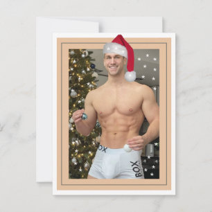 Cartão Postal Os Caras Mais Gostosões do Planeta! Papai Noel Sar