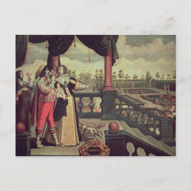 Cartão Postal Os Cinco Sentidos - Cheira (Frente)