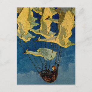 Cartão Postal “Os Cisnes Selvagens” por Harry Rountree