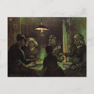 Cartão Postal Os Comedores de Batata por Vincent van Gogh