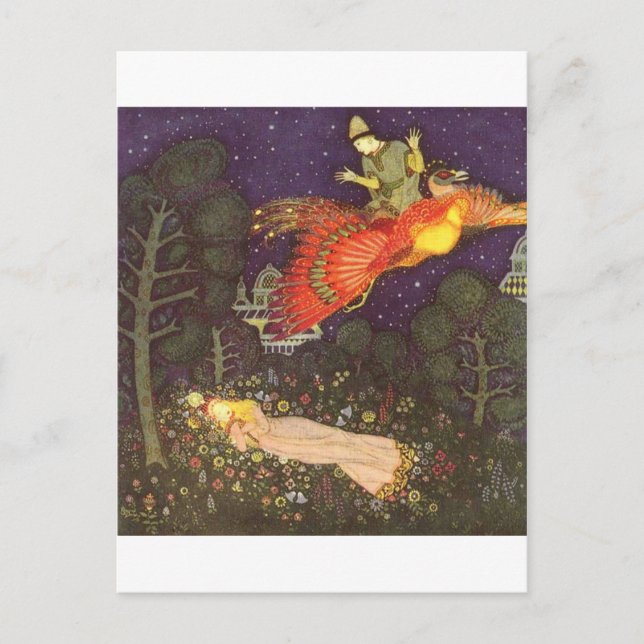 Cartão Postal Os contos de fadas de Dulac (Frente)