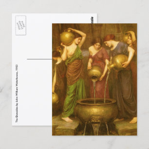 Cartão Postal Os Danaides de John William Waterhouse