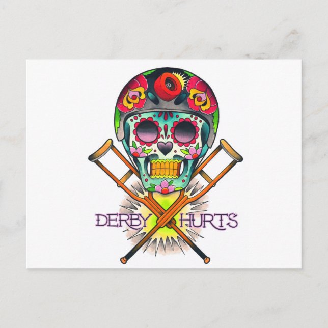 Cartão Postal Os danos de Derby (Frente)