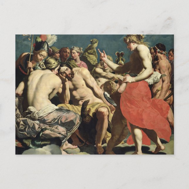 Cartão Postal Os deuses de Olympus (Frente)