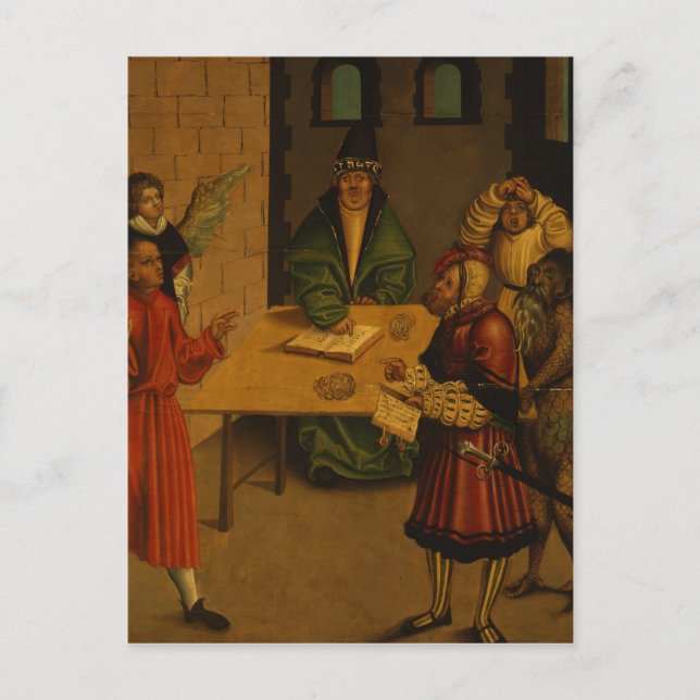 Cartão Postal Os Dez Mandamentos, 1516 (Frente)