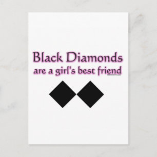 Cartão Postal Os diamantes negros são os melhores amigos das me
