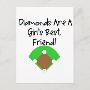 Cartão Postal Os diamantes são o melhor amigo de uma garota!