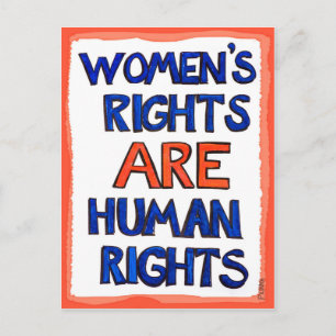 Cartão Postal Os direitos das mulheres são direitos humanos