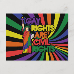 Cartão Postal Os direitos dos homossexuais são direitos civis