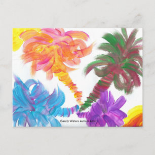 Cartão Postal Os doces molham o artista do autismo