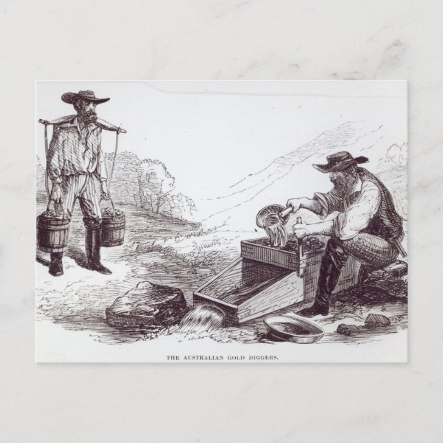 Cartão Postal Os Dourados Diggers australianos (Frente)