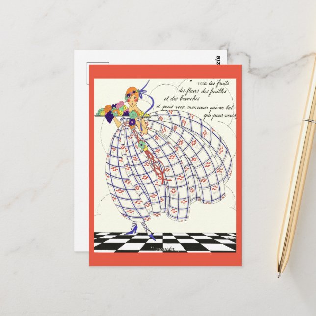 Cartão Postal Os Doze Meses do Ano: Messidor (Frente/Verso In Situ)