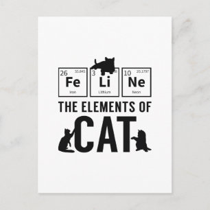 Cartão Postal Os Elementos Do Cat