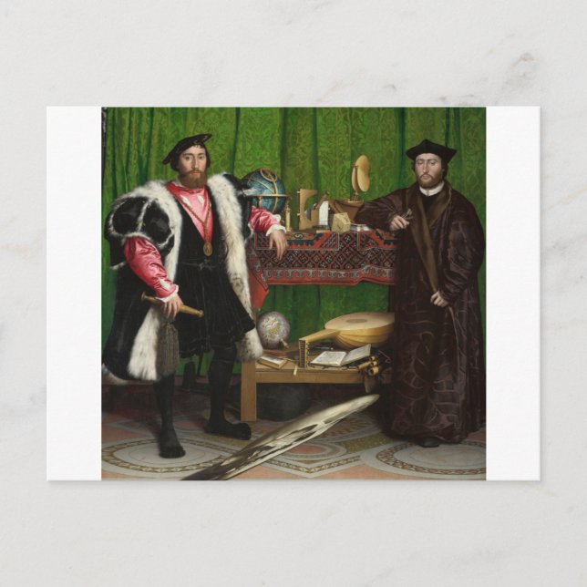 Cartão Postal Os Embaixadores, Holbein o Jovem (Frente)