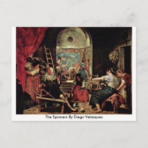 Cartão Postal Os Espinadores De Diego Velazquez
